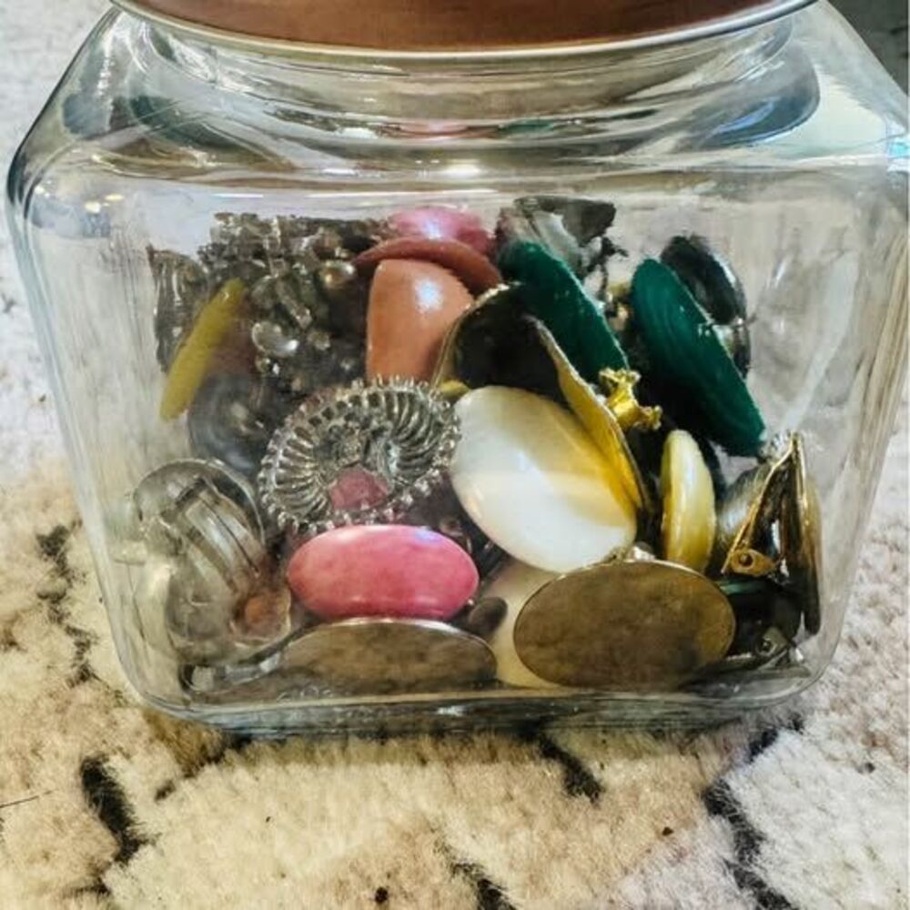 Vintage Clip-On Earrings Lot – Colorful Retro Costume Jewelry